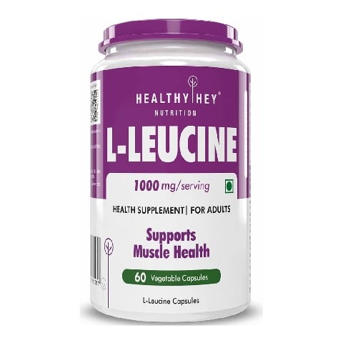 1 - HealthyHey Nutrition L-Leucine,  60 veggie capsule(s) 