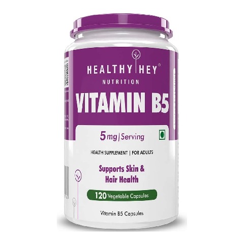 1 - HealthyHey Nutrition Vitamin B5, Unflavoured 120 veggie capsule(s)