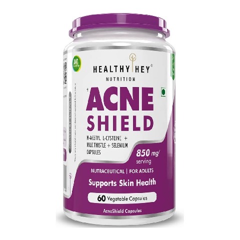 1 - HealthyHey Nutrition Acne Shield,  60 veggie capsule(s) 