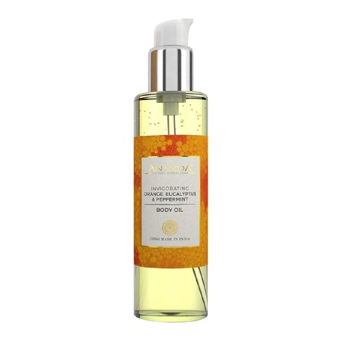 Ananda Invigorating Body Oil, 200 ml Orange, Eucalyptus and Peppermint