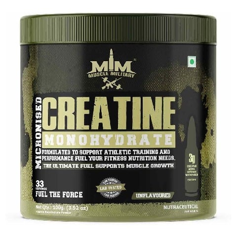 1 - Muscle Military Micronised Creatine Monohydrate,  Unflavoured  0.22 lb 