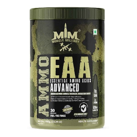 1 - Muscle Military EAA Advanced,  Strawberry Kiwi  0.96 lb  30 Servings 