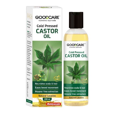 1 - Goodcare Cold Pressed Castor Oil, 200 ml for All Hair Types