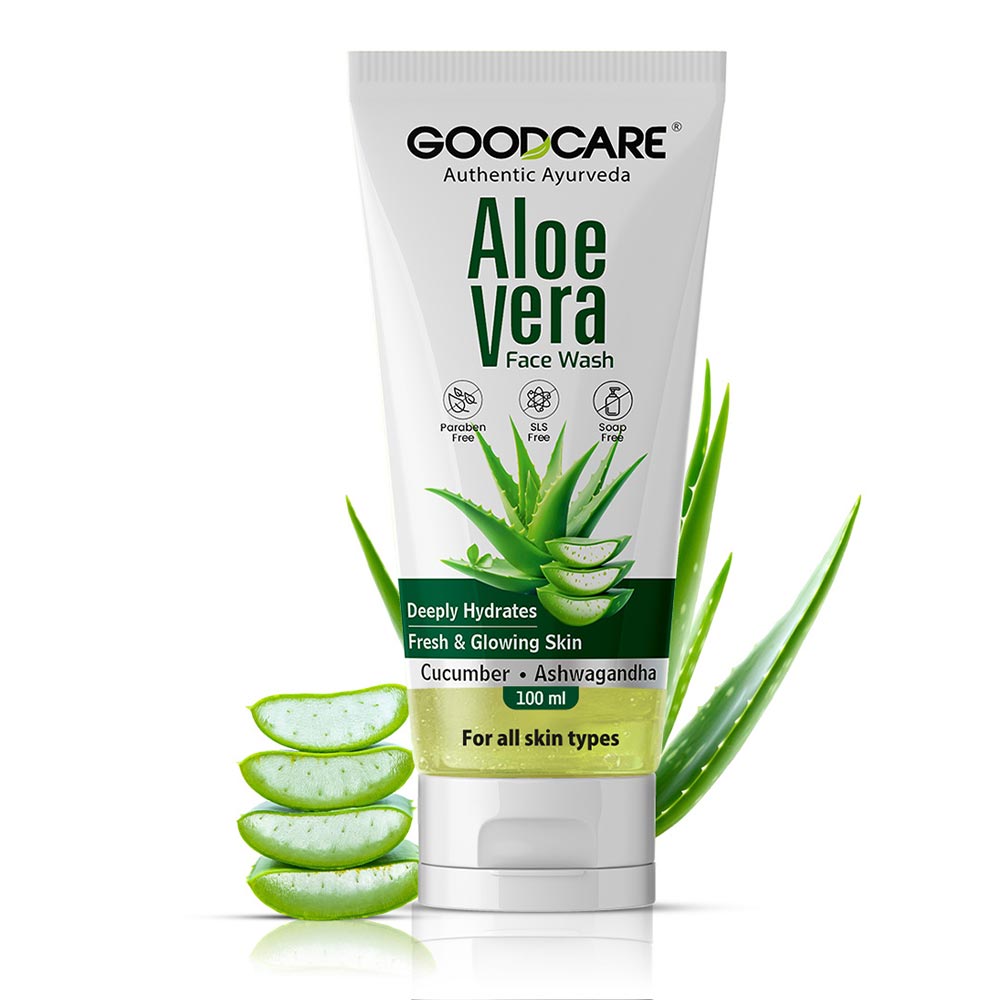 Goodcare Aloe Vera Face Wash, 100 ml for All Skin Types-image-5