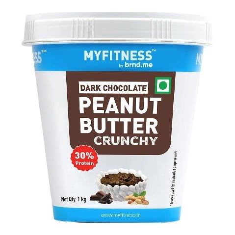 Myfitness by brnd.me Dark Chocolate Peanut Butter, 1 kg Crunchy