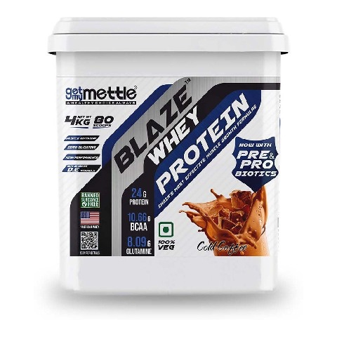 1 - Getmymettle Blaze Whey Protein, 8.8 lb Cold Coffee