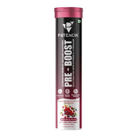 1 - Potencia Pre - Boost Effervescent,  15 tablet(s)  Mixed Berry 