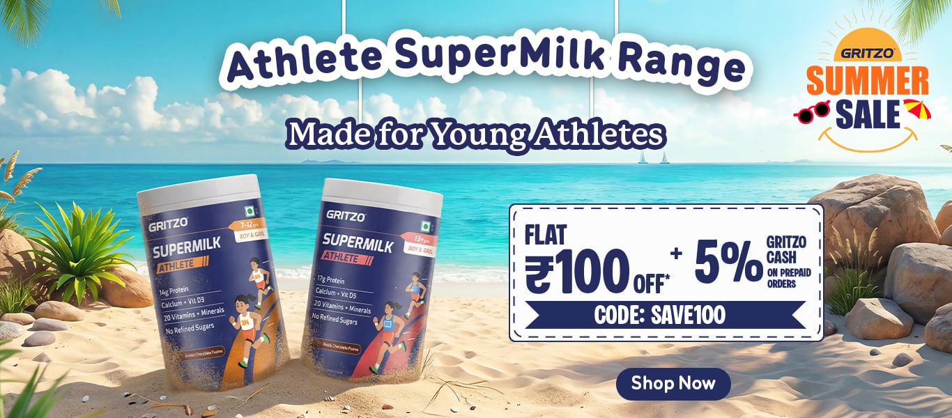 Supermilk Athlete Range - Flat Rs. 100 Off