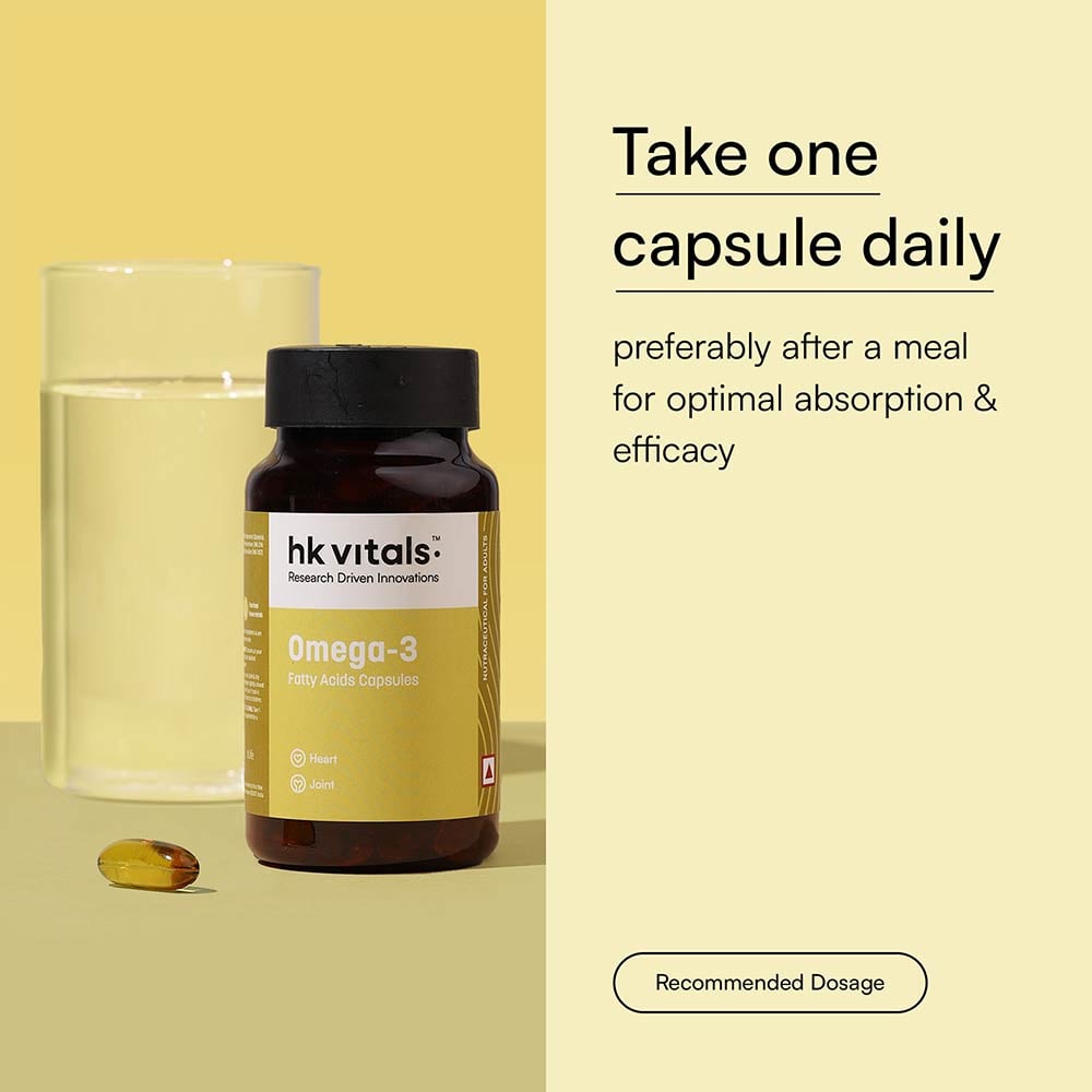 10 - HK Vitals Omega-3 1000mg with 180mg EPA & 120mg DHA,  90 capsules