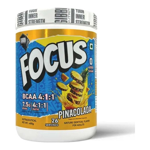 2 - Gibbon Nutrition Focus BCAA 4:1:1,  0.88 lb  26 Servings  Pinacolada 