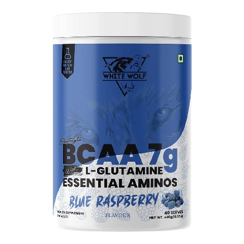 1 - White Wolf BCAA 7g, 0.97 lb 40 Servings Blue Raspberry