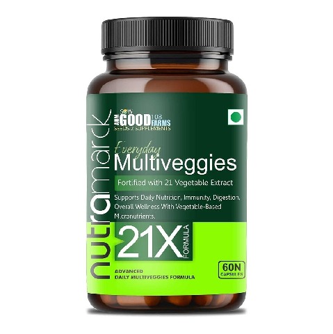 1 - NutraMarck Everyday Multiveggies,  60 capsules  Unflavoured 