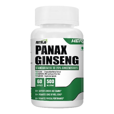 1 - NutriJa Panax Ginseng Extract,  60 capsules 