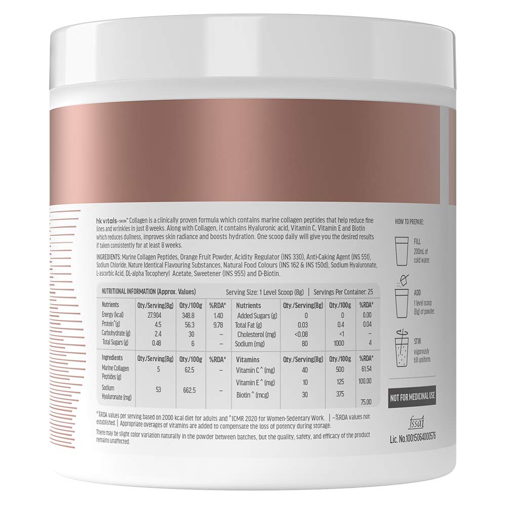 30 - HK Vitals Skin Radiance Collagen,  Marine Collagen  200 g  Watermelon