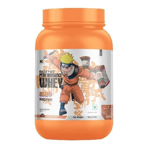 11 - MuscleBlaze Biozyme Performance Whey,  2.2 lb  Rich Chocolate - Special Naruto Edition 