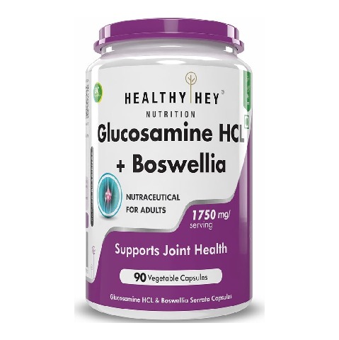 1 - HealthyHey Nutrition Glucosamine HCL with Boswellia, 60 capsules