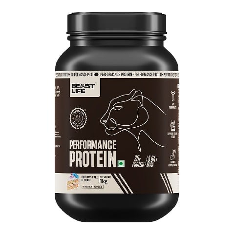 1 - BeastLife Performance Protein,  2.2 lb  Birthday Cake 