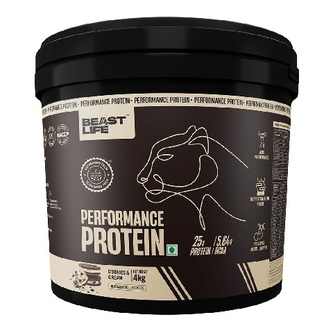 1 - BeastLife Performance Protein, 8.8 lb Cookies & Cream