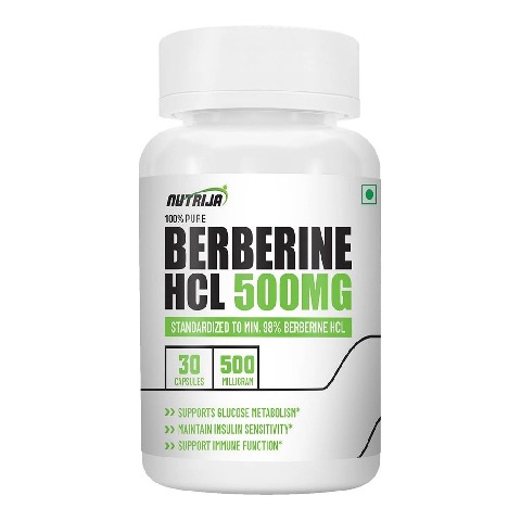 1 - NutriJa Berberine HCL 500mg,  30 capsules 