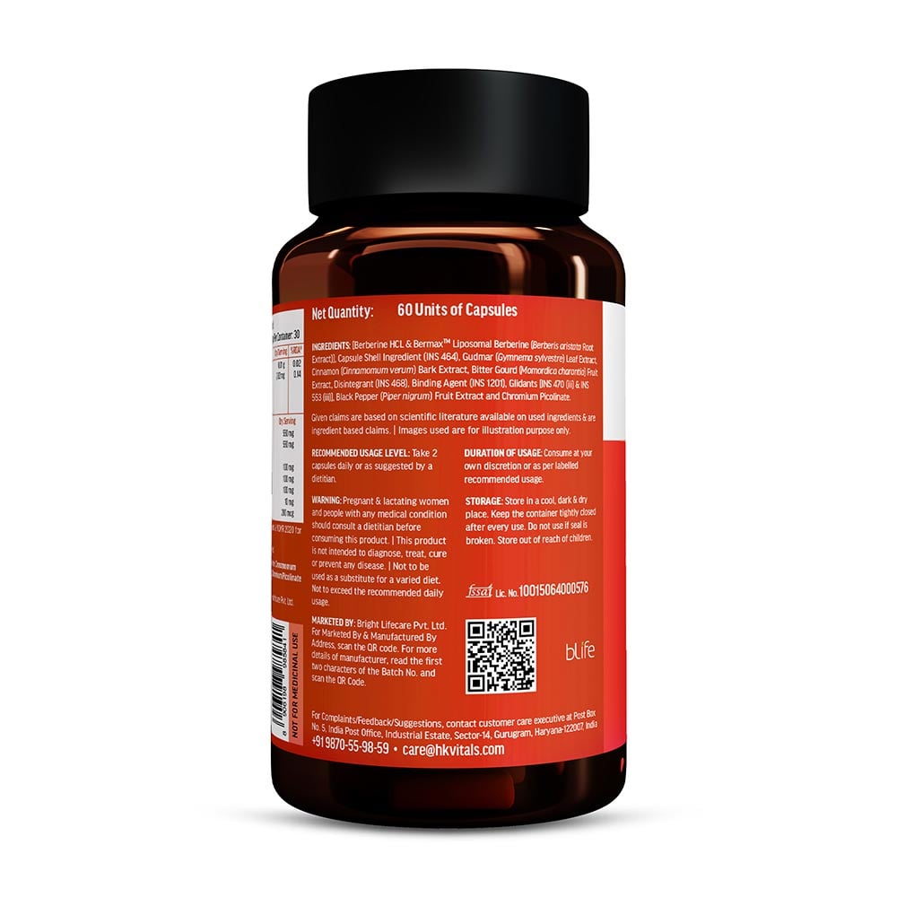 12 - HK Vitals Liposomal Berberine,  60 capsules