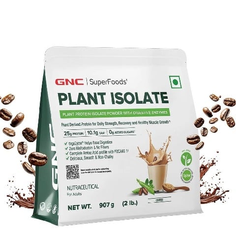 1 - GNC Plant Protein Isolate,  2 lb  Coffee 