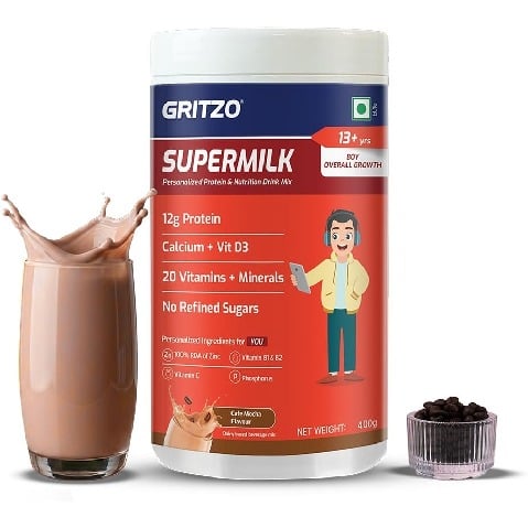 11 - Supermilk Gritzo Growth for Boy 13+ years, 400 g Cafe Mocha