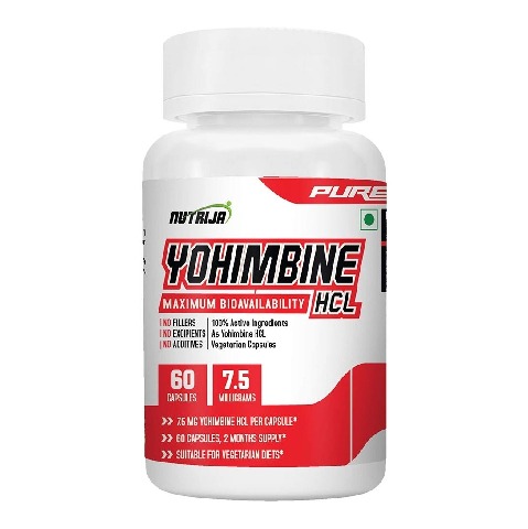 1 - NutriJa Yohimbine HCL 7.5mg,  60 capsules  Unflavoured 