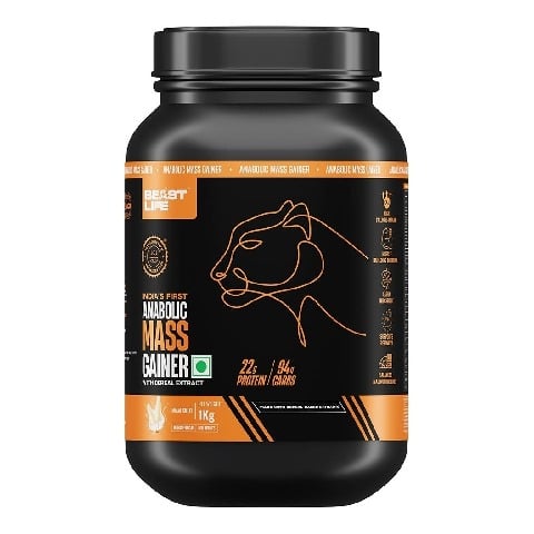 1 - BeastLife Anabolic Mass Gainer, 2.2 lb Malai Kulfi
