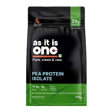 1 - AS-IT-IS Nutrition Pea Protein Isolate, 1.1 lb Unflavoured