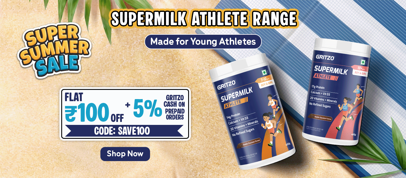 Supermilk Athlete Range - Flat Rs. 100 Off
