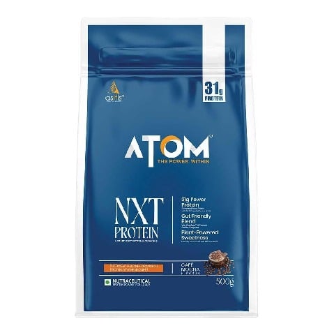 1 - AS-IT-IS Nutrition ATOM NXT Protein - Yeast Protein with DigeZyme, 1.1 lb Cafe Mocha