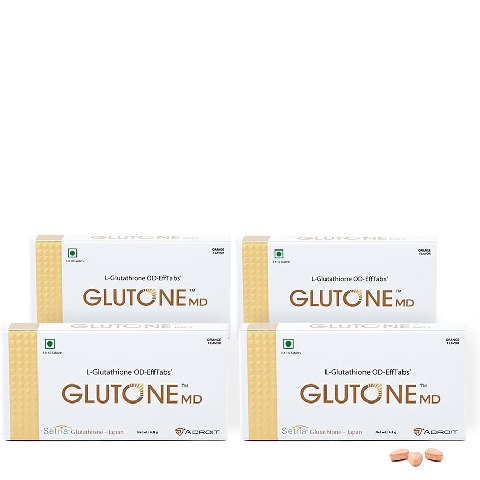1 - Glutone MD Setria L-Glutathione,  for Radiant Glow & Even Skin Tone (Pack of 4)  30 tablet(s) 