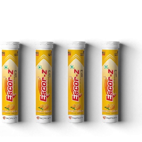 1 - Escor-Z Effervescent, 20 tablet(s) Orange Pack of 4