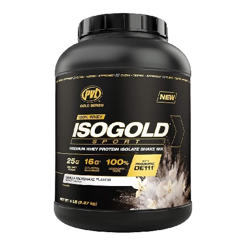 1 - PVL 100% Whey Isogold Sport, 5 lb Vanilla Milkshake