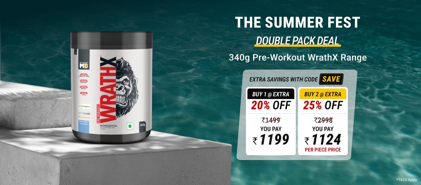 340g Pre Workout WrathX Range : Buy 1 @ Extra 20% | Buy 2 @ Extra 25% Off