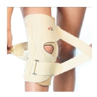 Tynor OA Knee Support (Neoprene) Right Varus / Left Valgus, Cream XL