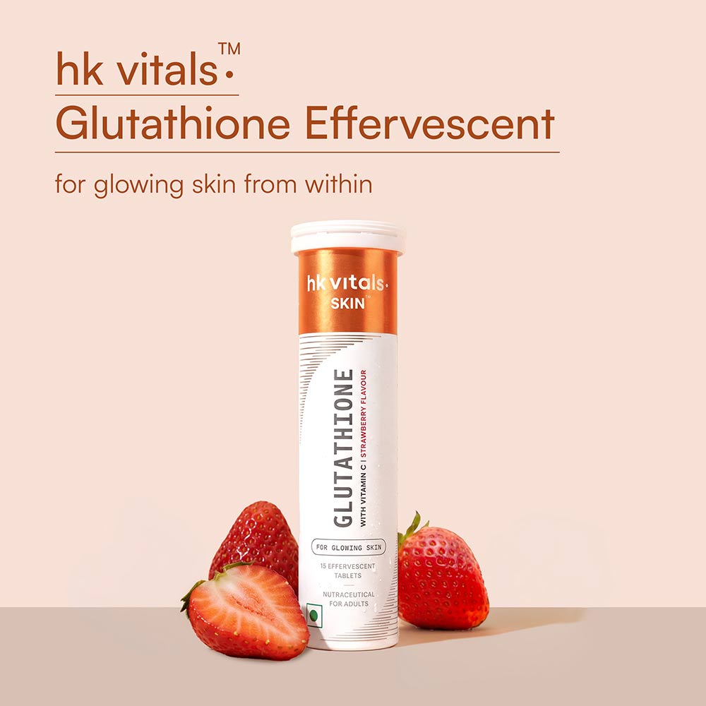 3 - HK Vitals Glutathione Effervescent with Vitamin C,  Strawberry  15 tablet(s)