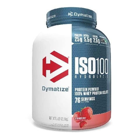 1 - Dymatize ISO 100 Whey Protein Isolate, 5 lb Strawberry
