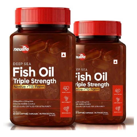 1 - Neulife Deep Sea Fish Oil 3X Triple Strength, 120 softgels