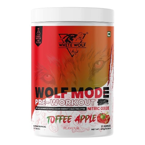 1 - White Wolf Pre-Workout Wolf Mode, 1.06 lb Toffee Apple