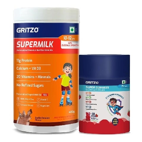1 - Gritzo Immunity Kit,  400 g  Chocolate for Girl 10-12 Yrs 