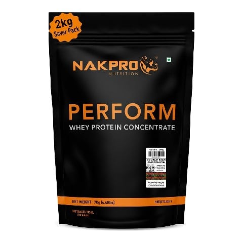 1 - Nakpro Perform Whey Protein Concentrate, 4.4 lb Double Rich Chocolate