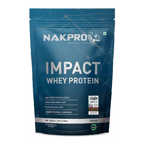 1 - Nakpro Impact Whey Protein, 2.2 lb Vanilla