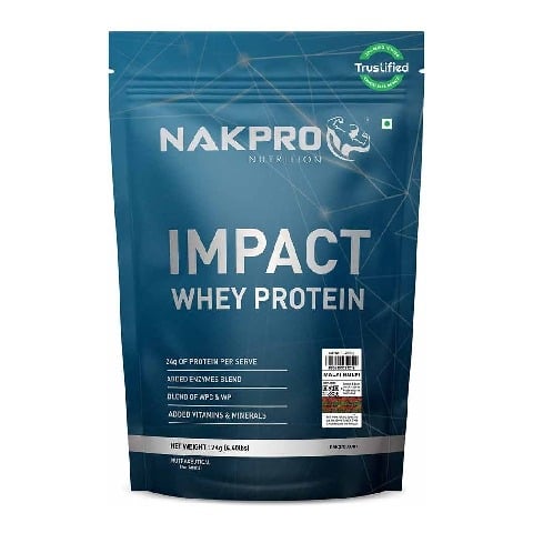 1 - Nakpro Impact Whey Protein, 2.2 lb Malai Kulfi (Pack of 2)