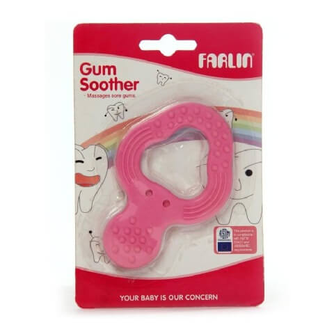 Farlin Rubber Gum Soother - Triangle,  Soft Rubber 