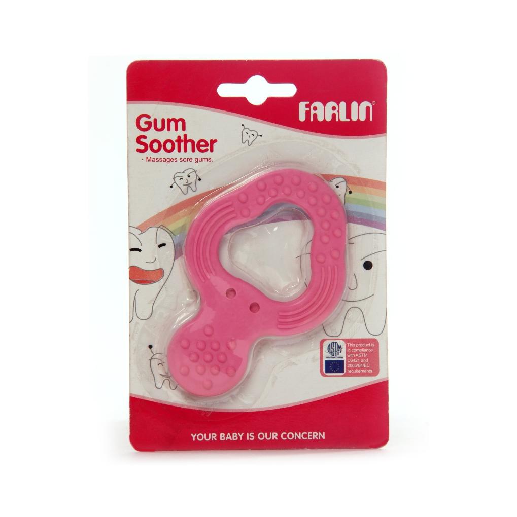 Farlin Rubber Gum Soother - Triangle,  Soft Rubber 