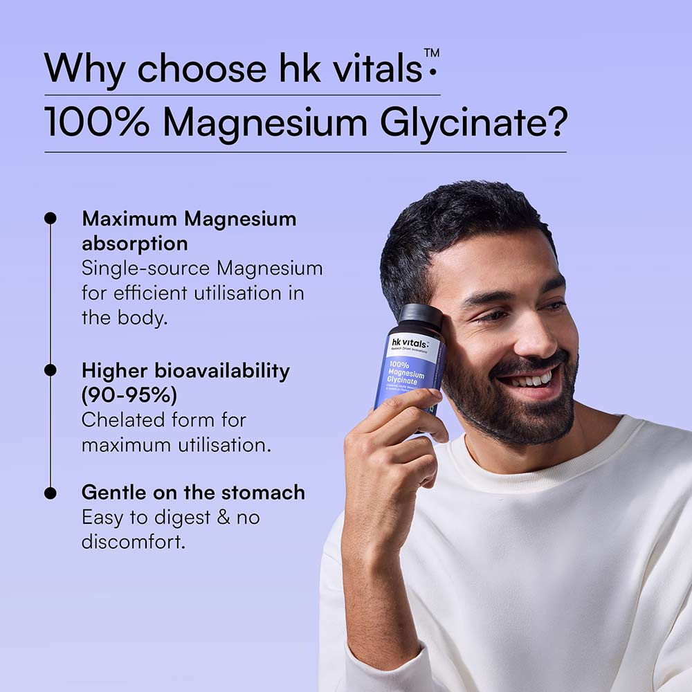6 - HK Vitals 100% Magnesium Glycinate,  120 tablet(s)