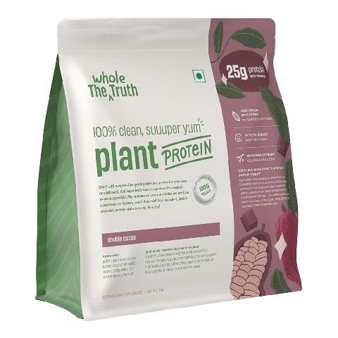 1 - The Whole Truth Plant Protein, 2.2 lb Double Cocoa