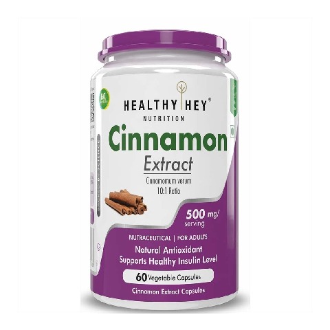1 - HealthyHey Nutrition Cinnamon Extract, 60 capsules