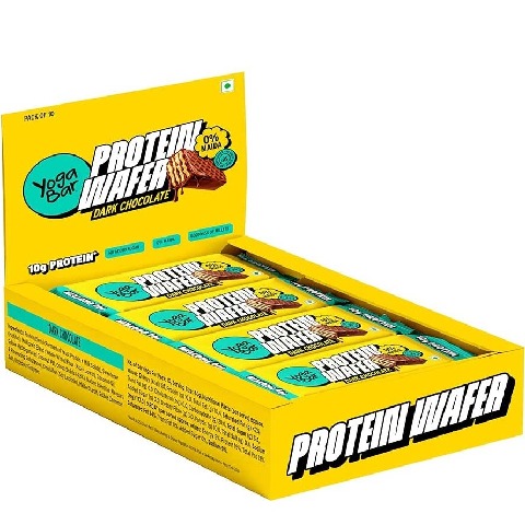 1 - Yogabar Protein Wafer (10g Protein), 10 bar(s) Dark Chocolate